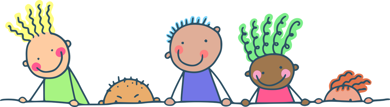 Stick Kids Doodle Illustration